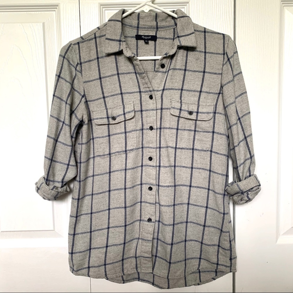 Madewell Fall 2014 Windowpane Flannel XS